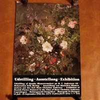 udstillingsplakat danske blomstermalere stort blomsterflor 